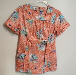 Vintage JCPenney Floral Print Smock Top